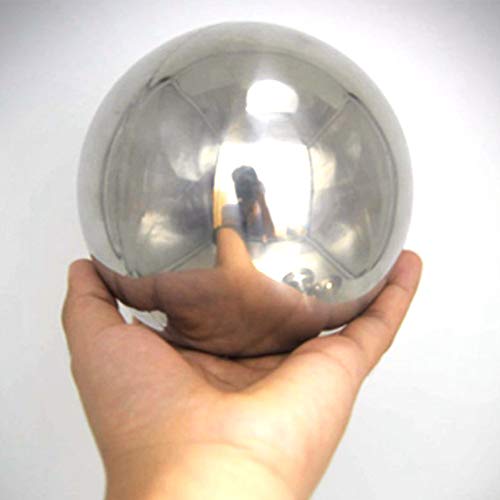 zosenda Roestvrij staal Gazing Ball, Spiegel Gepolijste Holle Bal Reflecterende Tuin Bol, Drijvende Vijver Ballen Naadloze Gazing Globe voor Huis Tuin Ornament Decoraties (10 cm X 2 ST) - Afbeelding 4