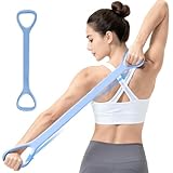 ストレッチチューブ トレーニングチューブ ストレッチバンド 肩 エクササイズバンド 肩甲骨 背筋 最適 超高弾性 滑り止め チューブ フィットネス 筋トレ ながらストレッ 肩こり 防止 猫背 姿勢 矯正 自宅 ダイエット エクササイズ シェイプアップ (ブルー)