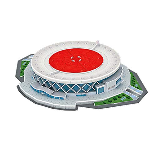 ZLWJ Puzzle 3D Modelo de Arquitectura Kits Papel Rompecabezas en Tres Dimensiones Escultura Regalo para los Adultos Amigos Edificio del Estadio Rompecabezas E-35 * 26.8 * 6.1CM