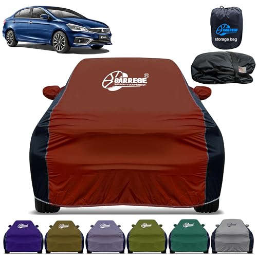 Image of Car Cover for Maruti Ciaz All-Weather & Scratch Protection with Mirror & Antenna Pockets | Washable Fabric | Custom Fit | Premium Multicolor | We Send Any One Color from Showing Image