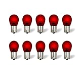 Rafeal Auto 1156 Red Light Bulbs 10 Pack,S25 P21W Automotive Brake Light Turn 1156 7506 Miniature Bulb Taillight Turn Signal Light,Replacement for Cars,Trucks,SUVs