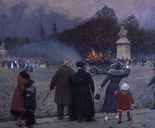 Impression d'art Jean Beraud drapeau allemand Invalides 60x90