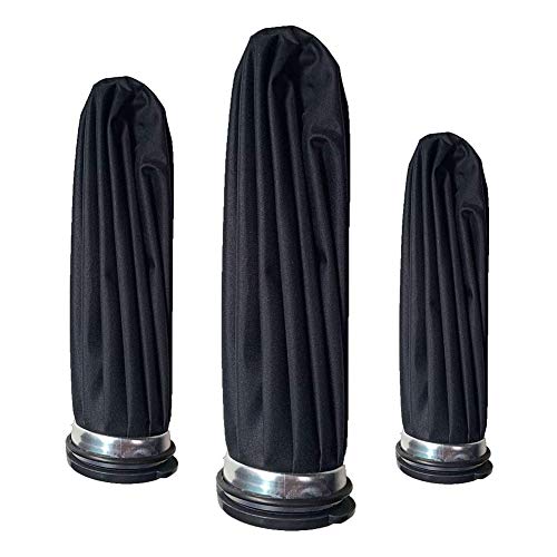 Beuya 3 Pcs/Set Ice Pack Ice Bag Cold Packs Hot & Cold Therapies for Pain Relief & Heat Patches - Black (6/9 / 11-inch)