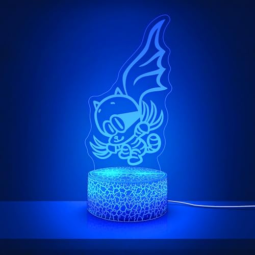 Image of Officially Licensed Dog Man Night Light - Cat Kid LED Glow Light with Removable 7 Colors Base, Kids Bedroom Decor Bedside Lamp, Night Light for Kids, Christmas Birthday Gifts for Boys & Girls