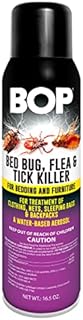 BOP Bed Bug, Flea and Tick Killer, 16.5 oz, Easy to Use Pest Control Spray, Kills Bugs On Contact and Keeps Your Home Insect Free, Indoor/Outdoor Use for Quick Results