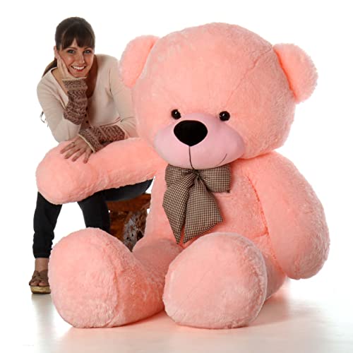 Image of 5 Feet Soft Toy - Big Pink Teddy, Birthday Gift for Wife /Girlfriend /Husband (5 Feet, Pink)
