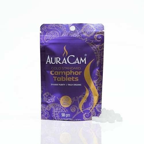 AuraCam-Gold-Standard-Pure-Camphor-Tablets-Pouch-for-Puja-Meditation-Spirituality-Aromatic-Kapooram-Tablets-100-Pure-Camphor-Kapur-Camphor-for-Pooja-Camphor-Tablets-Pouch-Pack-of-3-50-g