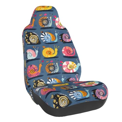 Housses de siège voiture dessin animé escargot lot de 2 housses de protection camion