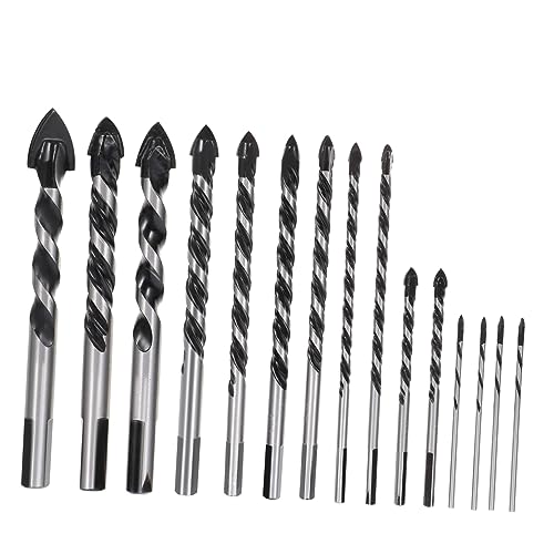 HOLIDYOYO Concrete Roughing Bit Set Cross Masonry Drill Bits for Efficient Drilling