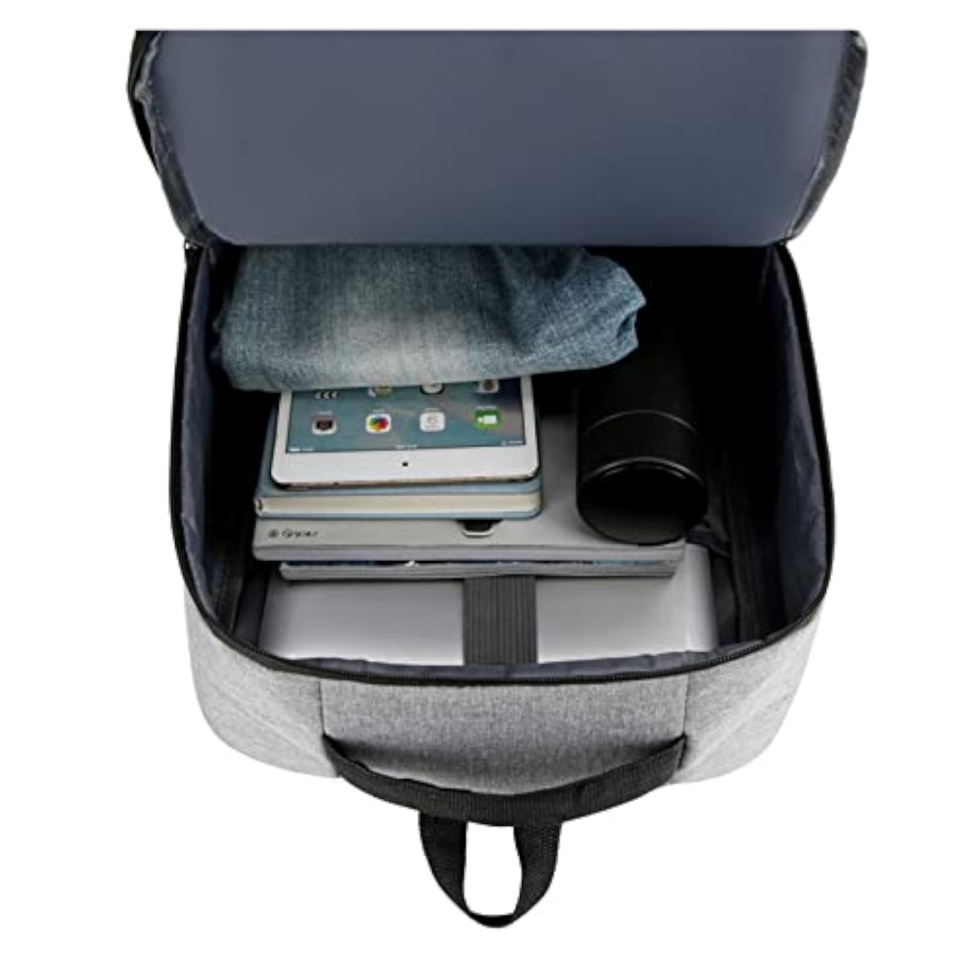 Gray Waterproof USB Port Backpack for Men