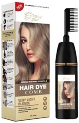 Merry Sun Permanent Hair Dye Comb New & Improved By Merrysun Corporation (Very Light Blonde)