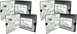 Sterling Car Auto Insurance Registration BLACK Document Wallet Holders - Automobile,Motorcycle,Truck,Vinyl ID Holder & Visor Storage-Strong Closure On Each-Necessary in Every Vehicle-4 Pack Set