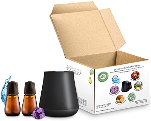 Air Wick Essential Mist Starter Kit (Diffuser + 2 Refills), Lavender and Almond Blossom/Fresh Water Breeze, Essential Oils Diffuser, Air Freshener (Device and Packaging May Vary) Air Wick Essential Mist Starter Kit (Diffuser + 2 Refills), Lavender and Almond Blossom/Fresh Water Breeze, Essential Oils Diffuser, Air Freshener (Device and Packaging May Vary)