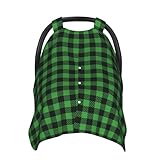 Taille et design pratiques : mesurant 99,1 x 69,8 cm, cette housse de siège de voiture pour bébé à imprimé vichy vert dispose de sangles en nylon réglables pour s'adapter à la plupart des sièges de voiture standard. Les housses de siège auto pour bébé peuvent être facilement pliées dans une forme compacte, ce qui les rend pratiques à ranger dans votre sac à langer, poussette ou boîte à gants. Ce design polyvalent en fait un accessoire indispensable pour les familles en déplacement