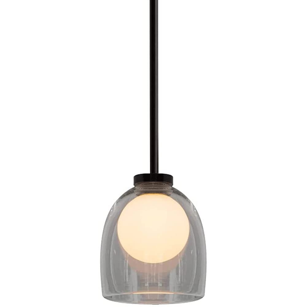 PLQWUJD Exquisite Chandelier Modern Chandelier Lighting 1-Light Adjustable Hanging Light,Modern Clear Glass Pendant Lights Light Fixture for Kitchen Island Hallway