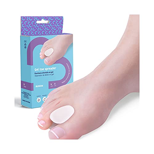 feet bcn Separadores de Dedos en Gel | Corrige y Relaja la Posición de Dedos Superpuestos | Previene la aparición de juanete | Sin Dolor | Talla S