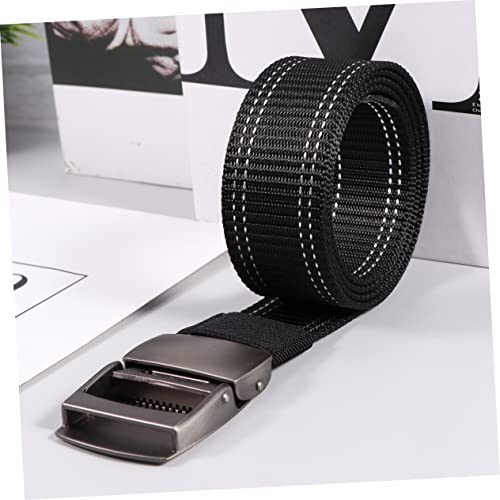 VALICLUD Canvas Waist Belt Belt for Weight Lifting Boys Police Gear Plastic Buckle3
