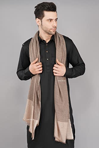 INDIA DECOR 100% Cashmere Pure Wool Unisex Stole - Soft Pashmina Winter Scarf3