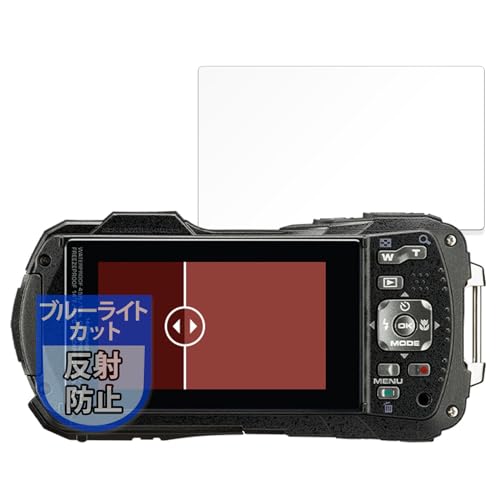 MotoMoto �t�B���� RICOH PENTAX WG-90 �p �ی�t�B���� �u���[���C�g�J�b�g ���˒ጸ ���{��