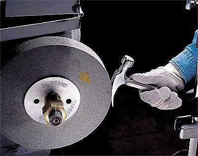 3M Scotch-Brite X3-WL Convolute Silicon Carbide Hard Deburring Wheel - Fine Grade - Arbor Attachment - 12 in Diameter - 5 in Center Hole - 1 in Thickness - 93043 [Price is per Wheel]
