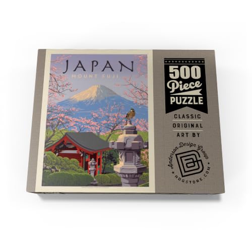 MyPuzzle Japan: Monte Fuji, Póster Vintage - Rompecabezas Premium de 500 Piezas para Adultos miniatura 4
