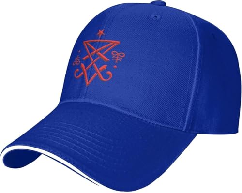 JYUTHY Gorra de béisbol clásica unisex con estampado de relojes de mariposa, 100 % poliéster, color rojo