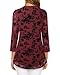Timeson Blouses for Women Fashion 2024 Dressy,Work Attire for Women 3/4 Sleeve Dress Shirts Business Office Tunic Tops To Wear With Leggings Peasant Spring Outfits Loose Fit Clothes Dard Red XL