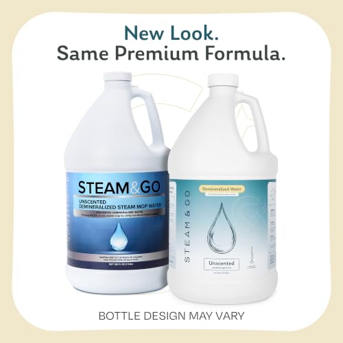 Image of Steam & Go Unscented Demineralized Water, 128 fl oz