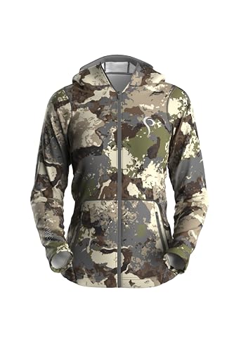 Prois Women’s Tintri Full Zip Fleece Jacket – Hooded Camo Hunting Apparel