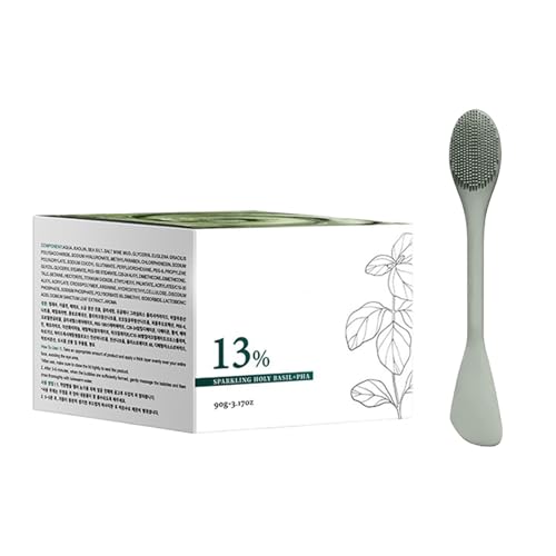 Bubble Deep Mask Masque à l'argile bio pour nettoyer les pores et les points noirs, bulles douces pour le visage et le corps avec brosse (1 pièce)