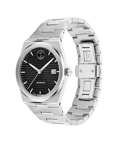 Movado Bold Quest Men's Luxury Automatic Watch - Swiss Self-Winding Movement, Stainless Steel Bracelet, Water Resistance 50 Meters (5ATM) - Classic Timepiece - Gift for Him - 39mm2