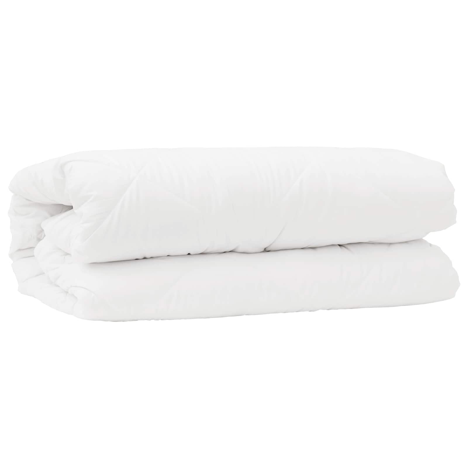 Set di Piumoni con Cuscino 2 PCS Bianco Microfibra