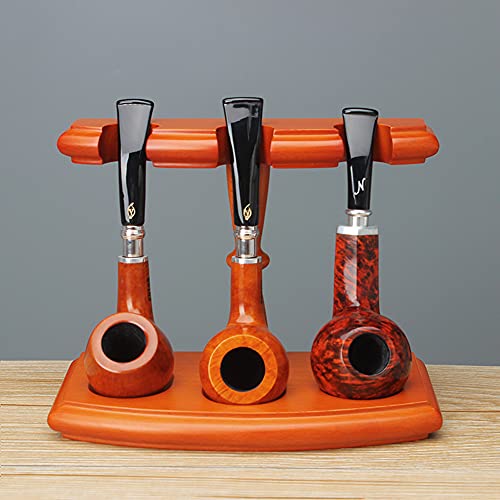 Supporto per pipa da tabacco in legno: questo elegante supporto in legno per 3 pipa da fumo terrà perfettamente la tua pipa da tabacco 3. Questo è il supporto perfetto per il collezionista che non può decidere quale dei suoi fumatori preferiti tenere fuori per la visualizzazione.