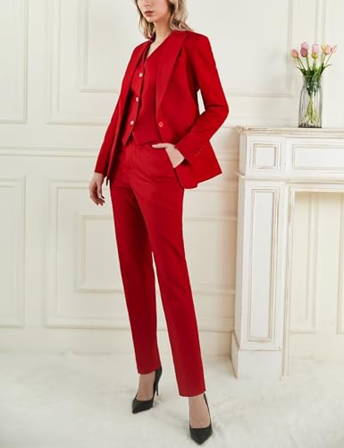 Women's Business Pant Suit One Button Blazer Set Pant Suits for Women Dressy Pants Suit for Office3