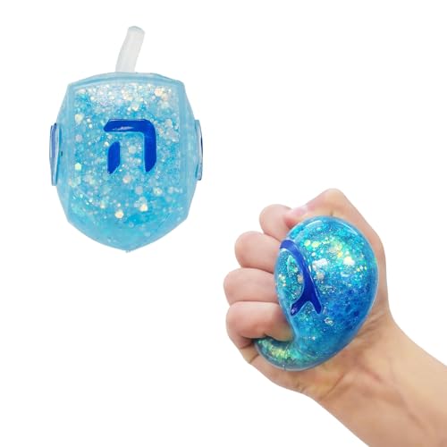 Rite Lite Smush Dreidel with Iridescent Glitter Fun & Addictive