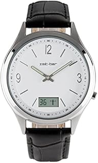 Zeit-Bar Funk-Armbanduhr Herren, mit Datums- und Sekundenanzeige