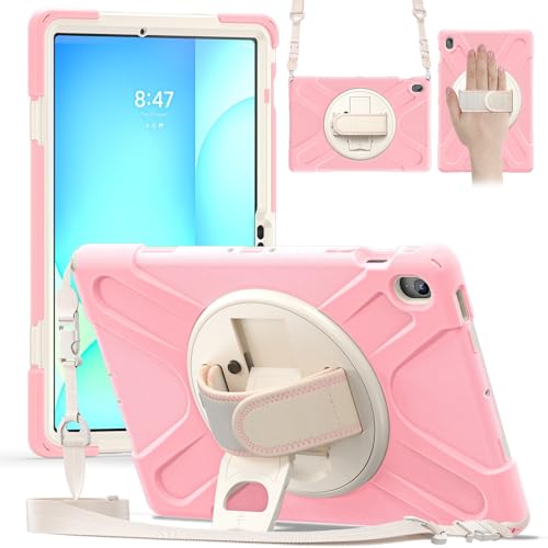 Coque de protection or rose premium pour Samsung Galaxy Tab S10 FE+ Plus