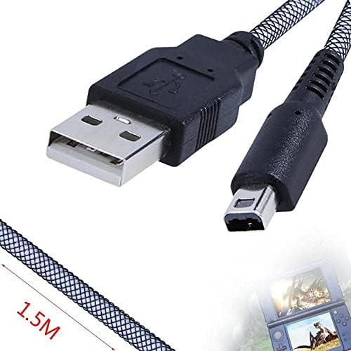 2 in 1 Charging Cable for 3DS USB 1.5m 24K Sync Data Cord for NDSI USB Data Cable for NDSI New 3DSXL 2DSLL 3DS Charger