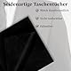 Notoke 3 Stück Einstecktücher für Herren, Klassische Schwarze Einstecktuch Seide, 21 x 21 cm Weiches Einstecktücher, Hochwertiges, für Hochzeiten, Partys, Weihnachten und Vatertage
