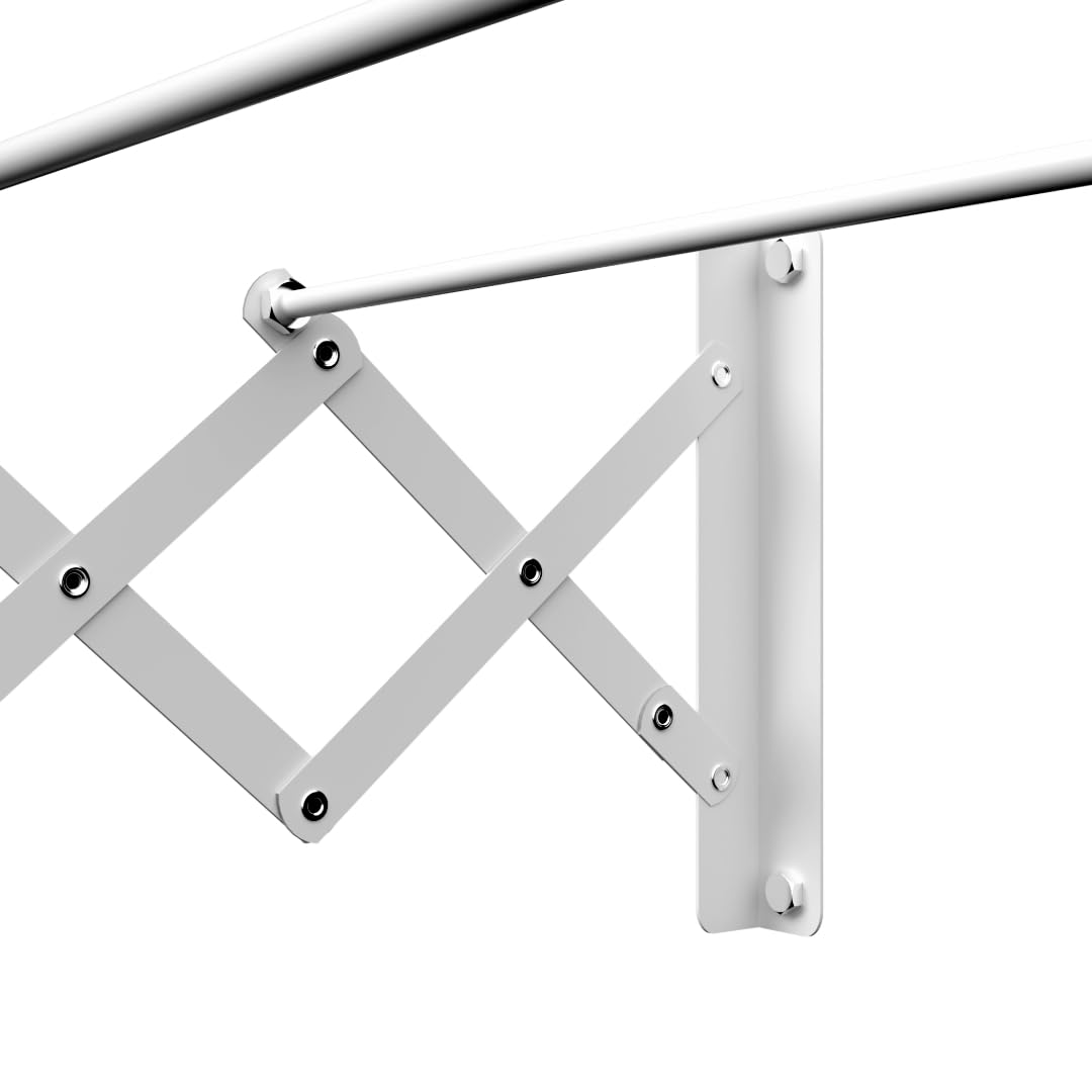 Cuncial — ausziehbarer Wandtrockner 160 cm | Hergestellt aus hochfestem Aluminium | Maße: 160 x 23 x 71 cm | Faltbarer Kleiderständer | Kleiderständer für drinnen und draußen