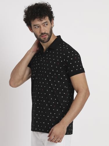 Image of Men Cotton Half Sleeves Regular FIT Polo T-Shirt