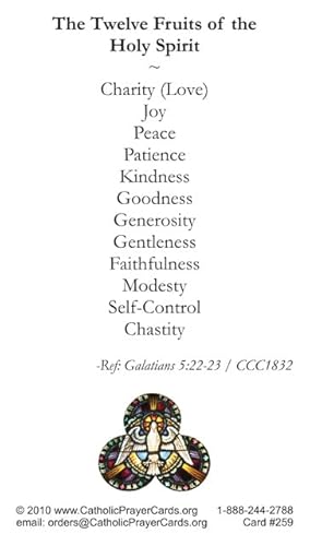Twelve Fruits of The Holy Spirit, The Seven Gifts Prayer