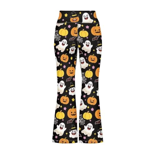 Image of Girls Flare Leggings Cute Bell Bottoms for Teen Girls Wide Leg Sweatpants for 5-14 T