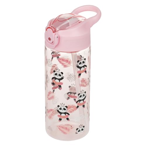 Botella de bebida escolar de 500 ml sin goteo para niñas activas 2