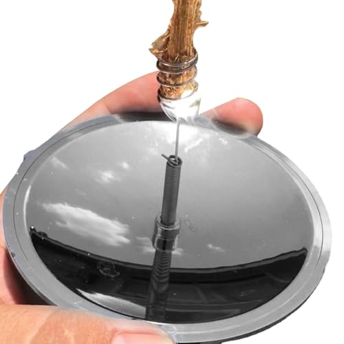 Encendedor Solar - Encendedor De Fuego Solar E Impermeable para Exteriores | De Fuego con Lente Y Espejo Parabólico | Herramienta De Supervivencia A Prueba De para Camping, Pla