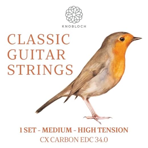 KNOBLOCH STRINGS - Cuerdas de Guitarra Española | EDC34.0 ERITHACUS Doble Plata | Tensión Media-Alta | Graves Cálidos y Agudos Brillantes | Sonido Lírico y Natural | Juego cuerdas Flamenca y Clásica