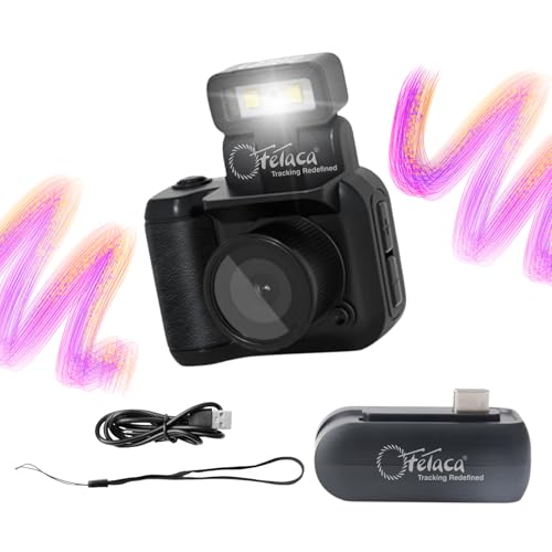 Image of FETACA Mini Camera Keychain HD 1080p Retro Portable Video & Photo Recorder | LCD Screen | Compact Travel & Study Vlogging Cam | Extra Battery | Cute Vintage Mini Camera for Kids & Adults (Black2)