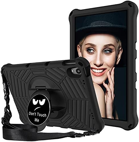 GOZOPO Case Compatible with Lenovo Tab P11 Plus / Tab P11 (TB-J616/TB-J606), Rugged Shockproof Cover for Business People and Kids with Shoulder Strap-Black