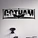 xingzhi Adesivo in Vinile Batman City Gotham Night City Vinyl Sticker Superhero City Home Interior Wall Art Murales Housewares Design 90 * 31Cm