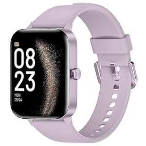 Montre connectées homme femme, 1.95&Prime; touch screen Smartwatch avec effectuer/répondre appels, suivi de fitness avec pression artérielle et moniteur de sommeil, 140+ step counter sport pour android ios